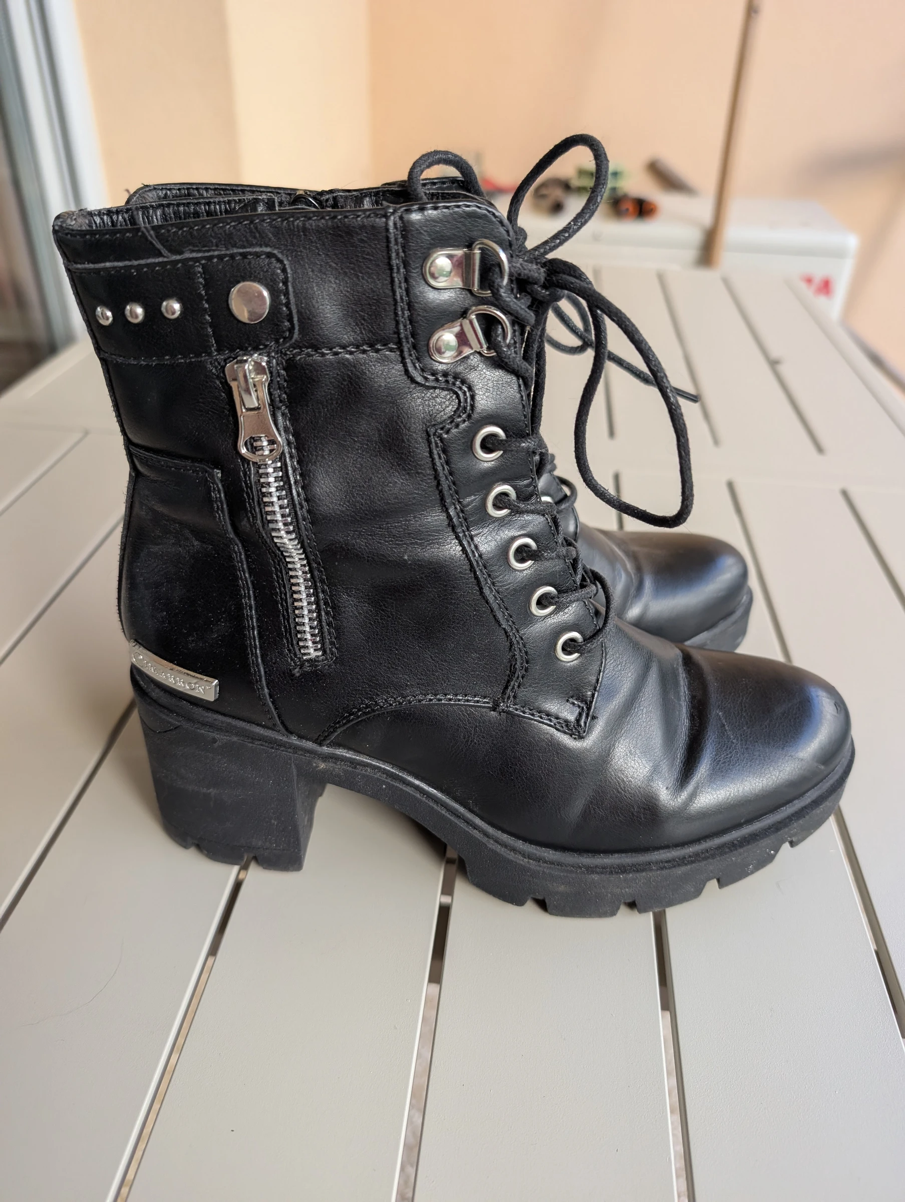Botines negras con cordones – Talla 39 – photo 5